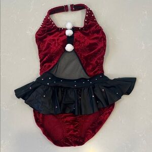 Elegant Red and Black Kids Costume